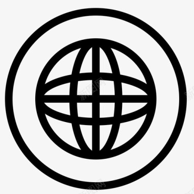 中心沟通全球图标图标
