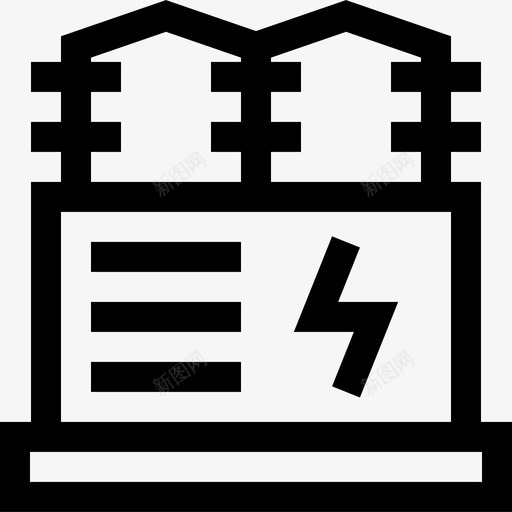 变压器电气设备能源图标svg_新图网 https://ixintu.com 变压器 电力 电压 电气设备 能源