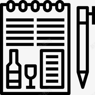 文件和文件夹酒吧和酒吧7线性图标图标