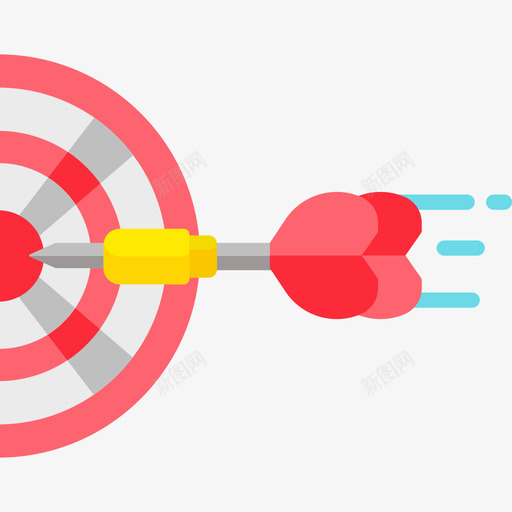 飞镖运动167扁平图标svg_新图网 https://ixintu.com 扁平 运动167 飞镖