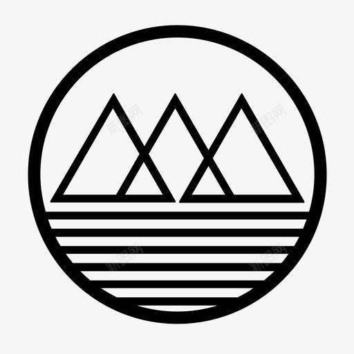 山标志几何图形标识图标svg_新图网 https://ixintu.com 几何图形 标志 标识 自然