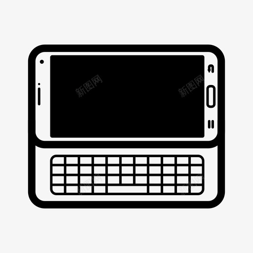 qwerty智能手机通讯小工具图标svg_新图网 https://ixintu.com qwerty智能手机 小工具 手机 通讯