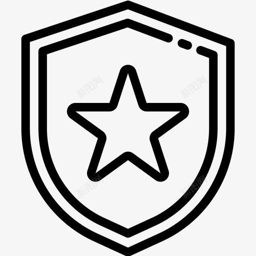 盾牌奖赏和奖章直系图标svg_新图网 https://ixintu.com 奖赏和奖章 直系 盾牌