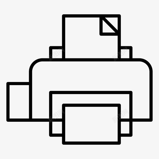 打印机业务文档图标svg_新图网 https://ixintu.com 业务 大纲 打印机 教育 文档