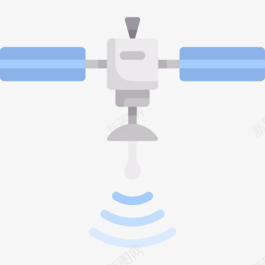 卫星互联网技术20平面图标图标