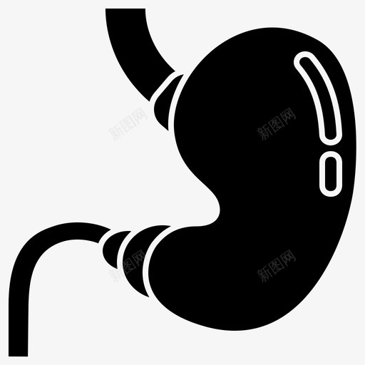 胃腹部消化图标svg_新图网 https://ixintu.com 人体 器官 字形 消化 胃肠 腹部 食道
