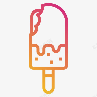 冰淇淋夏季113梯度图标图标