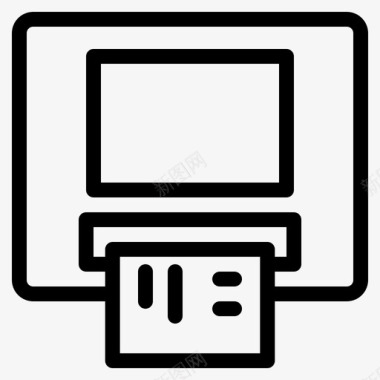 自动取款机卡钱图标图标