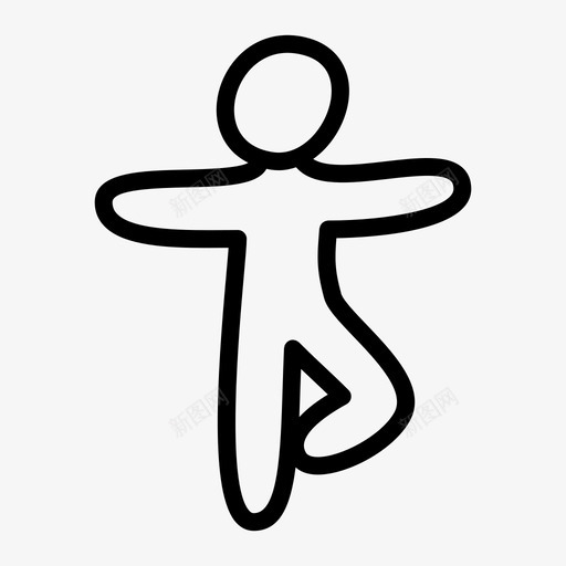 人运动姿势图标svg_新图网 https://ixintu.com 人 人拉稀 姿势 瑜伽 运动