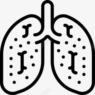 肺癌戒烟12直系图标图标