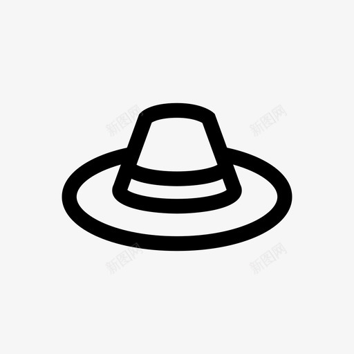 帽子布料线状图标svg_新图网 https://ixintu.com 布料 帽子 线状