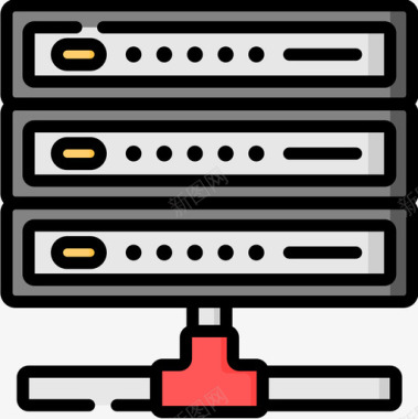 数据库office170线性颜色图标图标