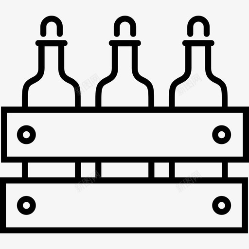 葡萄酒箱酒精瓶子图标svg_新图网 https://ixintu.com 木制 瓶子 盒子 葡萄酒 酒精 酿酒