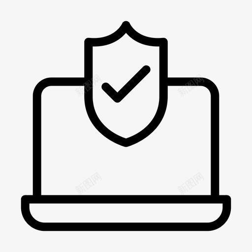 安全笔记本电脑屏蔽保护图标svg_新图网 https://ixintu.com 保护 字形 安全 屏蔽 托管 电脑 笔记本 管线 验证