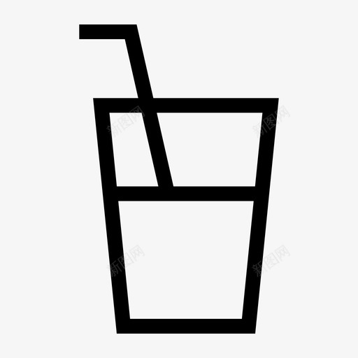 饮料玻璃水图标svg_新图网 https://ixintu.com 图标 玻璃 用户界面 饮料