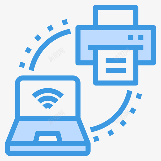 打印机计算机技术24蓝色图标svg_新图网 https://ixintu.com 打印机 技术 蓝色 计算机