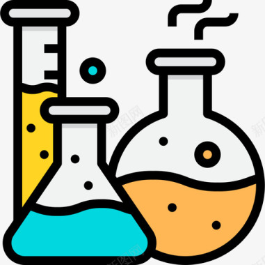 科学教育186线颜色图标图标