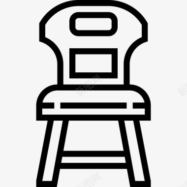 椅子家装21直线型图标图标