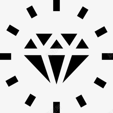 钻石魔法33填充图标图标