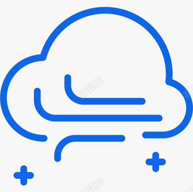 云天气204蓝色图标图标