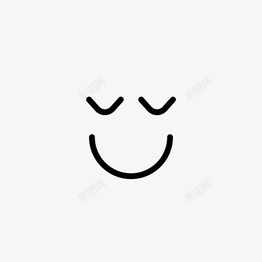 表情符号快乐睡眠图标svg_新图网 https://ixintu.com 微笑 快乐 睡眠 符号 表情