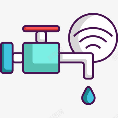 水龙头技术69线型颜色图标图标