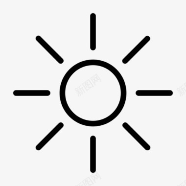 太阳明亮夏天图标图标