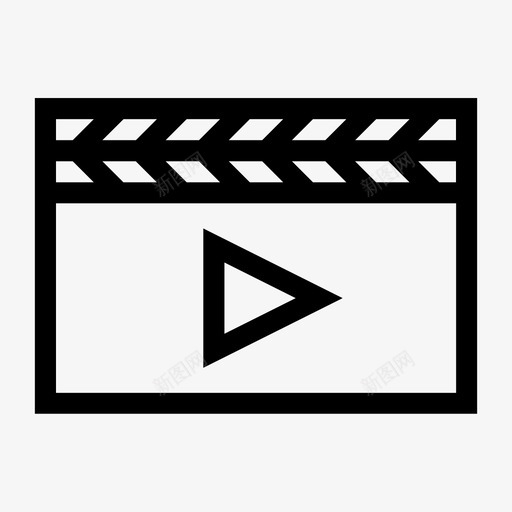 播放影院娱乐电影图标svg_新图网 https://ixintu.com 娱乐 播放影院 用户界面2 电影 视频