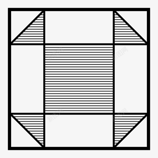 补丁布料几何体图标svg_新图网 https://ixintu.com 几何体 布料 拼接 花格 补丁