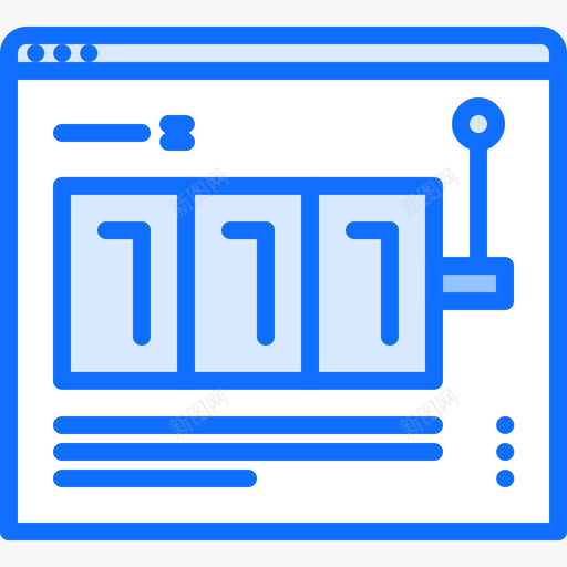 老虎机赌场68蓝色图标svg_新图网 https://ixintu.com 老虎机 蓝色 赌场