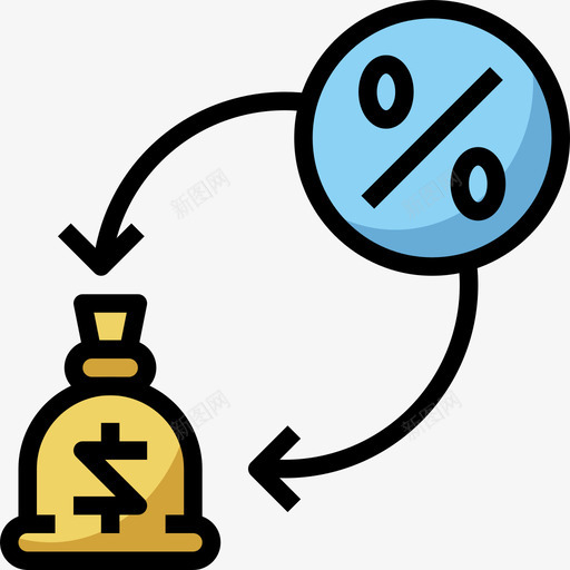 银行众筹35线性颜色图标svg_新图网 https://ixintu.com 众筹 线性 银行 颜色