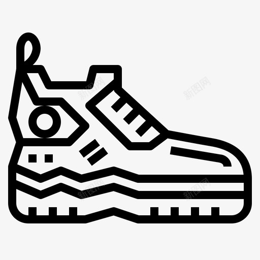 运动鞋鞋20直线型图标svg_新图网 https://ixintu.com 直线 线型 运动鞋