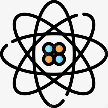 量子核7线性颜色图标图标
