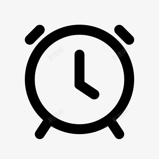 时钟闹钟定时器图标svg_新图网 https://ixintu.com 基本用户界面 定时器 时钟 闹钟