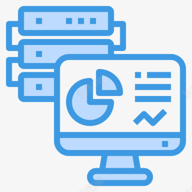 数据库大数据65蓝色图标图标