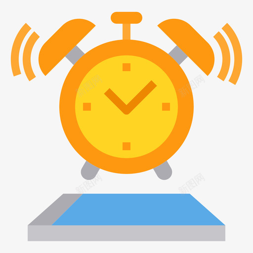 闹钟移动技术9平板图标svg_新图网 https://ixintu.com 平板 技术 移动 闹钟