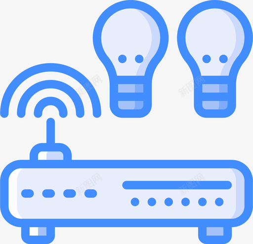 照明物联网54蓝色图标svg_新图网 https://ixintu.com 照明 联网 蓝色