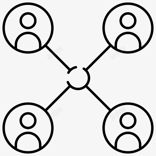 社交媒体互联网网络图标svg_新图网 https://ixintu.com tanahcon求职者和简历 互联网 社交媒体 网络