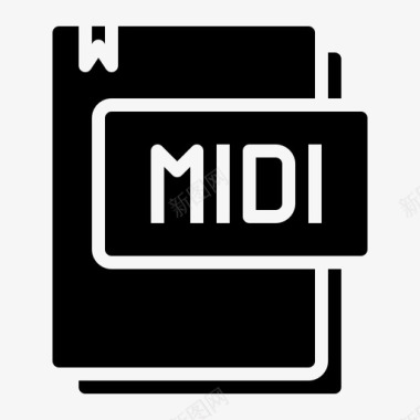 Midi文件类型17填充图标图标