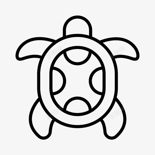 海龟动物水族馆图标svg_新图网 https://ixintu.com 动物 宠物 水族馆 水生 海龟