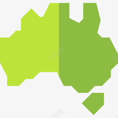 澳大利亚地理位置30平坦图标图标