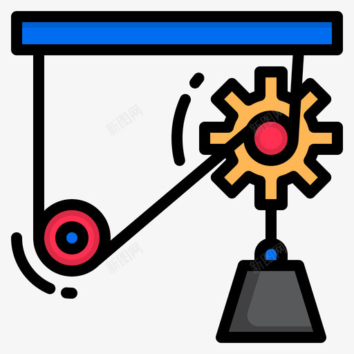 齿轮工程85线颜色图标svg_新图网 https://ixintu.com 工程85 线颜色 齿轮