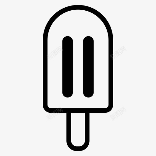 冰淇淋美味冰棒图标svg_新图网 https://ixintu.com 冰棒 冰淇淋 图标 美味