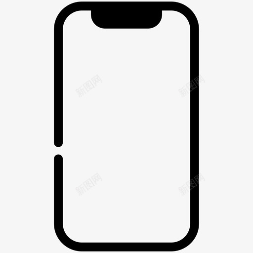 iphone苹果智能手机图标svg_新图网 https://ixintu.com iphone 手机 智能 苹果