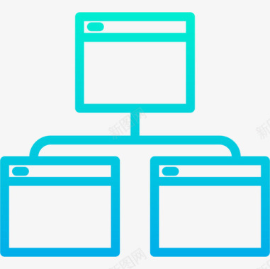 网站地图网页和开发33梯度图标图标