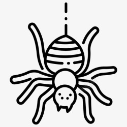 赫罗蜘蛛危险恐惧图标高清图片