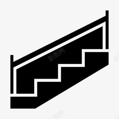 室内楼梯楼梯楼梯栏杆图标图标