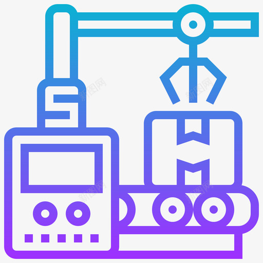 机械工业过程24梯度图标svg_新图网 https://ixintu.com 工业过程24 机械 梯度