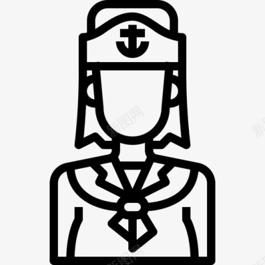水手头像女图标图标