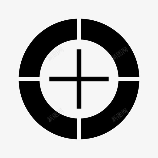 瞄准十字准星聚焦图标svg_新图网 https://ixintu.com 假期和假期 十字准星 射击 瞄准 聚焦